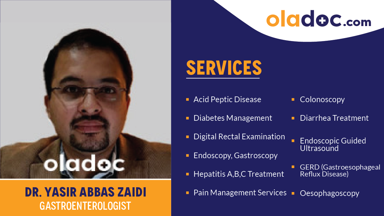 Services provided by Dr. Yasir Abbas Zaidi